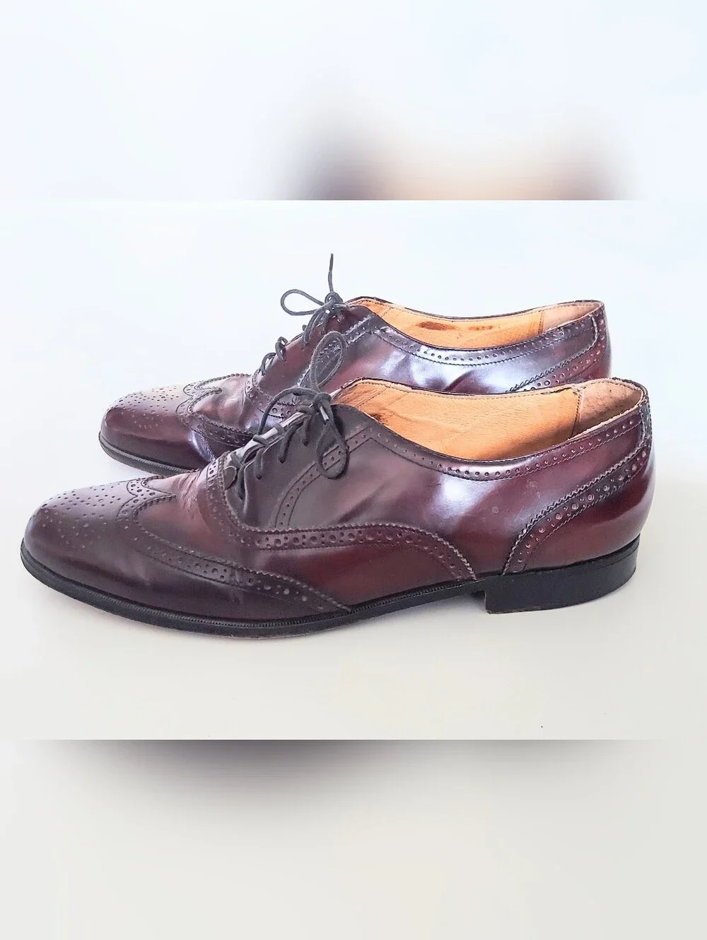 Nico Nerini Italy Dress Shoes Mens 11 D Burgundy Leather Oxfords